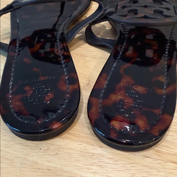 Tory Burch Tortoise Shell Sandals Size 11 Medium - Picture 5 of 6